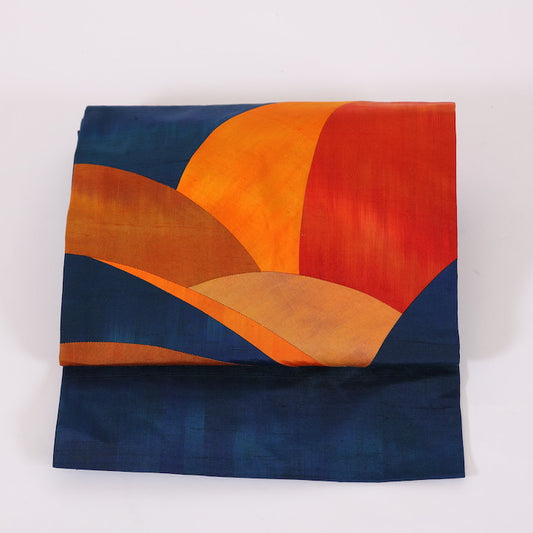 Vintage Japanese kimono sash belt (Nagoya-obi) 100% silk / 365