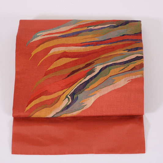 Japanese kimono sash belt (Nagoya-obi) 100% silk / 366