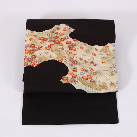 Japanese kimono sash belt (Nagoya-obi) 100% silk / 368