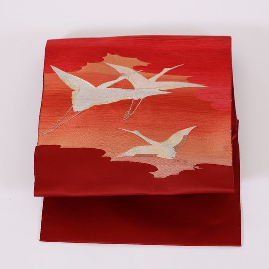 Japanese kimono sash belt (Nagoya-obi) 100% silk / 373