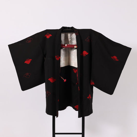 Vintage Japanese kimono Jacket (Haori) S-size 100% silk / 376