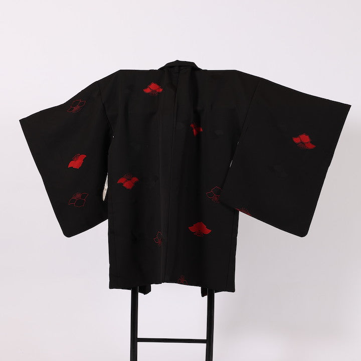 Vintage Japanese kimono Jacket (Haori) S-size 100% silk / 376