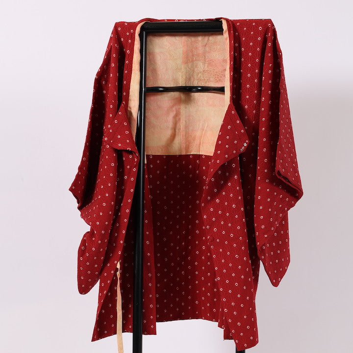 Vinatage Japanese kimono coat (Michiyuki-coat) S-size 100% silk / 377