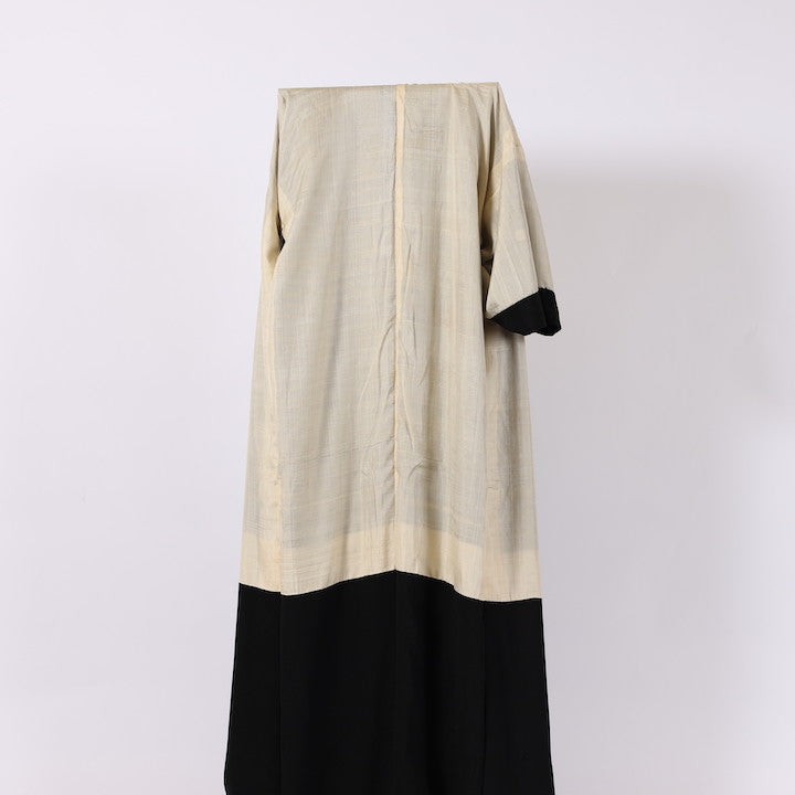 Antique Japanese kimono (Kurotomesode) S-size 100% silk / 383