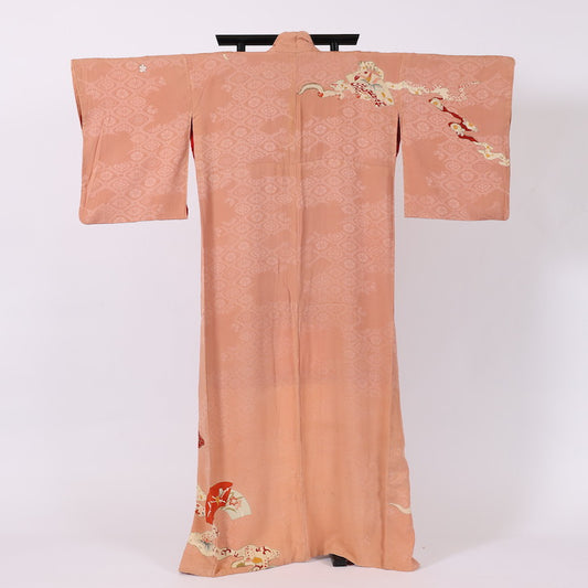 Atique Japanese kimono (Tsukesage) S-size 100% silk / 384