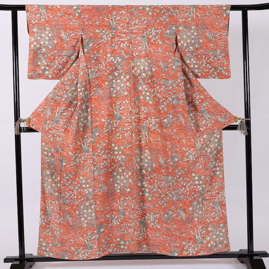 Vintage Japanese kimono (Komon) M-size 100% silk / 389