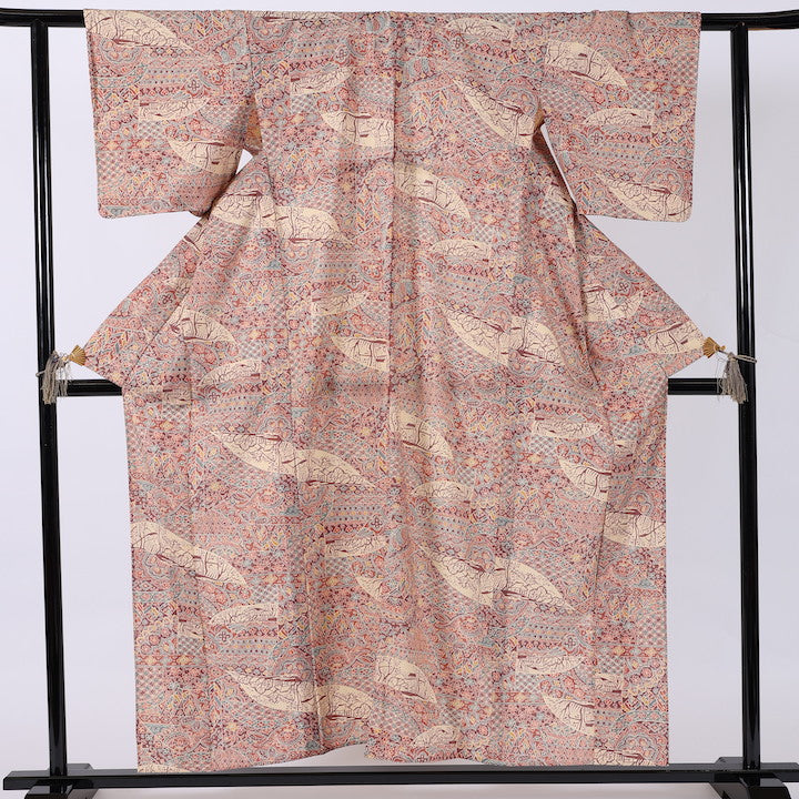 Vintage Japanese kimono (Komon) M-size wool / 390