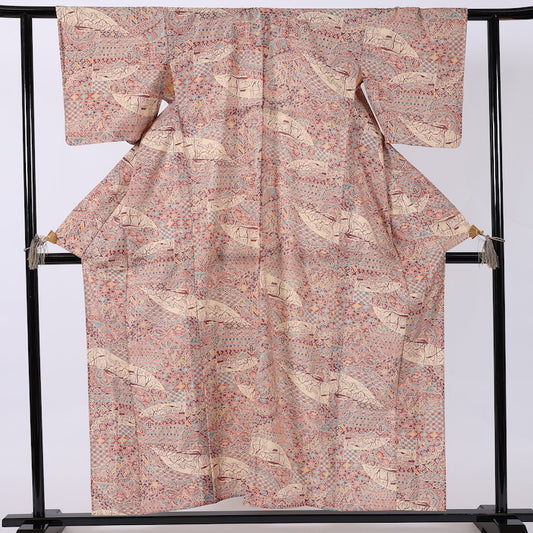 Vintage Japanese kimono (Komon) M-size wool / 390