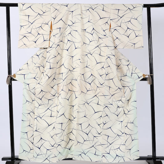 Japanese kimono (Komon) washable polyester / 391