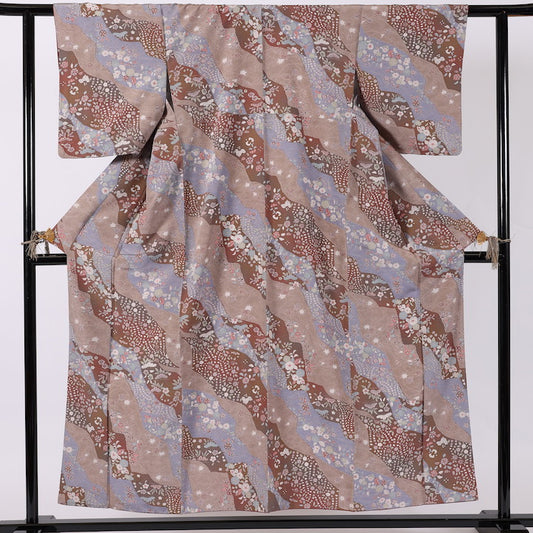 Japanese kimono (Komon) washable polyester /394