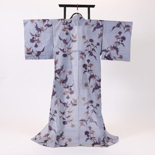 Antique Japanese kimono (Komon) S-size 100% silk summer / 430