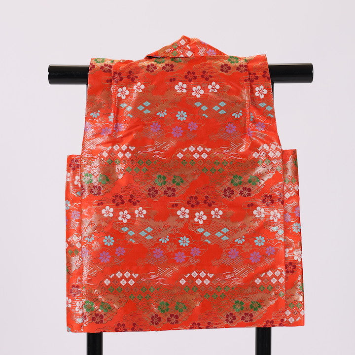 Antique Japanese kimono Children's jacket sash belt (obi) 100% silk / 443