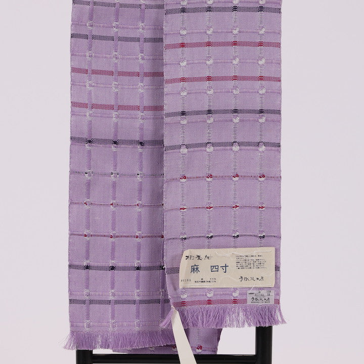 Japanese kimono sash belt (Hanhaba-obi) / 448