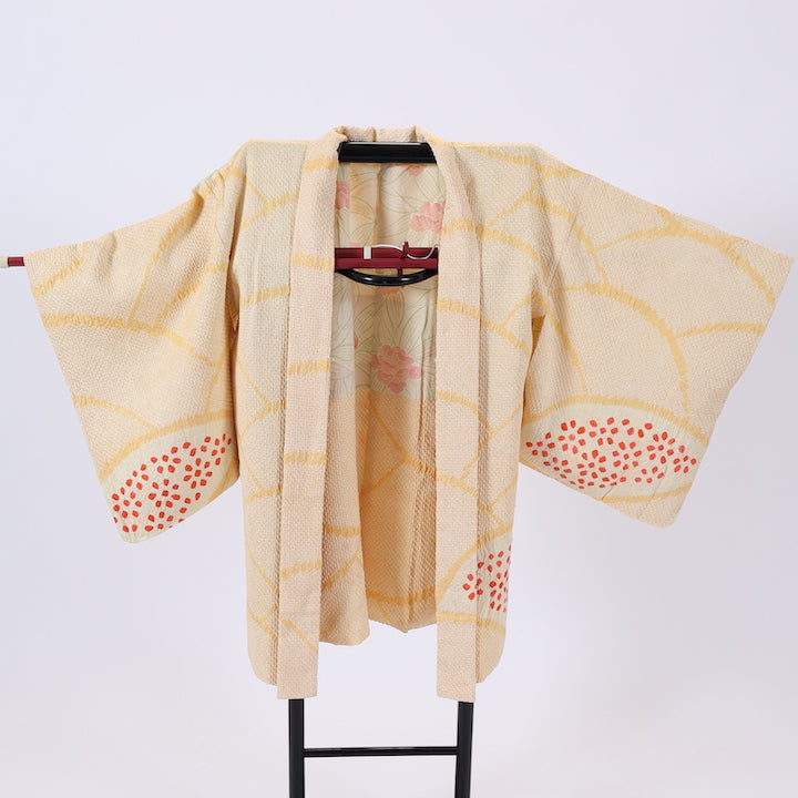 Japanese kimono Jacket (Haori) M-size 100% silk / 455
