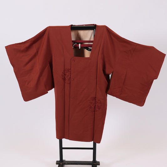 Japanese kimono Coat (Michiyuki-coat) M-size 100% silk / 456