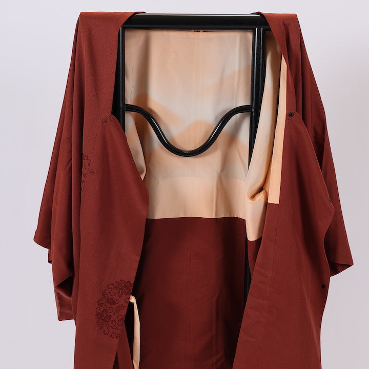 Japanese kimono Coat (Michiyuki-coat) M-size 100% silk / 456