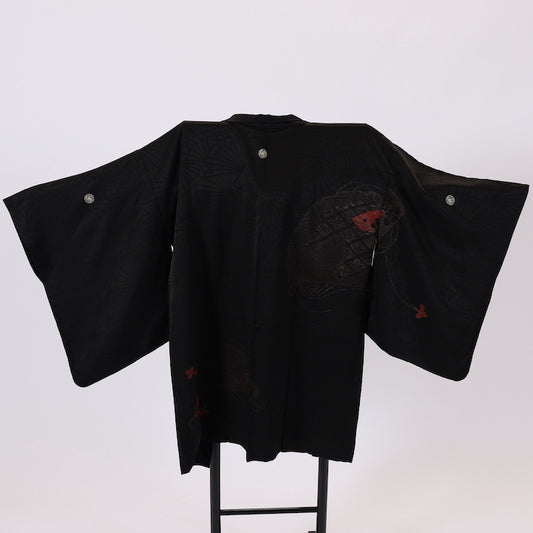 Japanese kimono Jacket (Haori) S-size 100% silk / 464