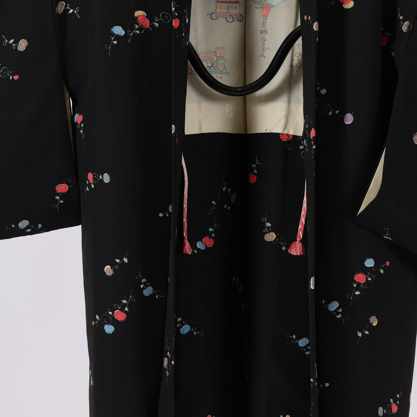 Vintage Japanese kimono Jacket (Haori) S-size 100% silk / 461