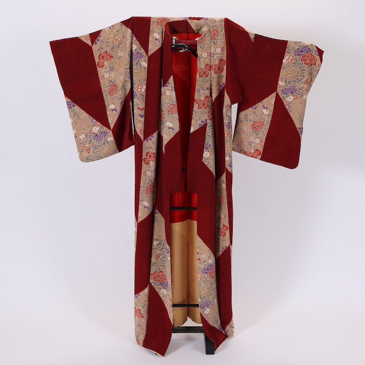 Antique Japanese kimono (Komon) S-size 100% silk / 468