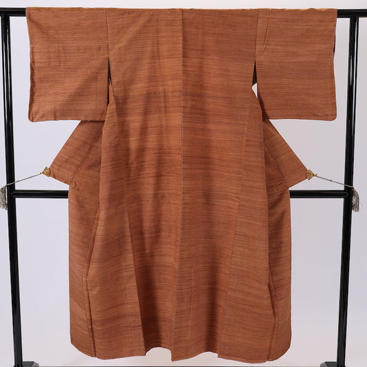 Vintage Japanese kimono (Tsumugi) M-size 100% silk / 484