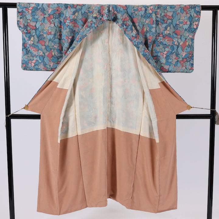 Antique Japanese kimono (Komon) S-size 100% silk / 493