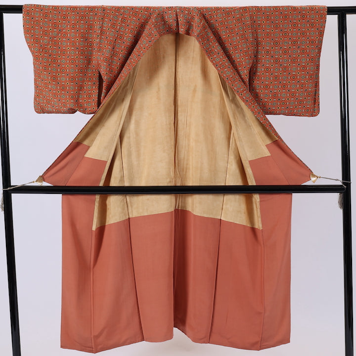 Vintage Japanese kimono (Komon) S-size 100% silk / 496