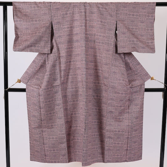 Japanese kimono (Tsumugi) S-size 100% silk / 498