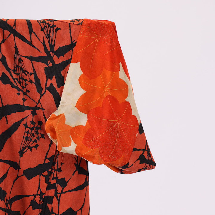 Vintage Japanese kimono Jacket (Haori) -Msize 100% silk / 503