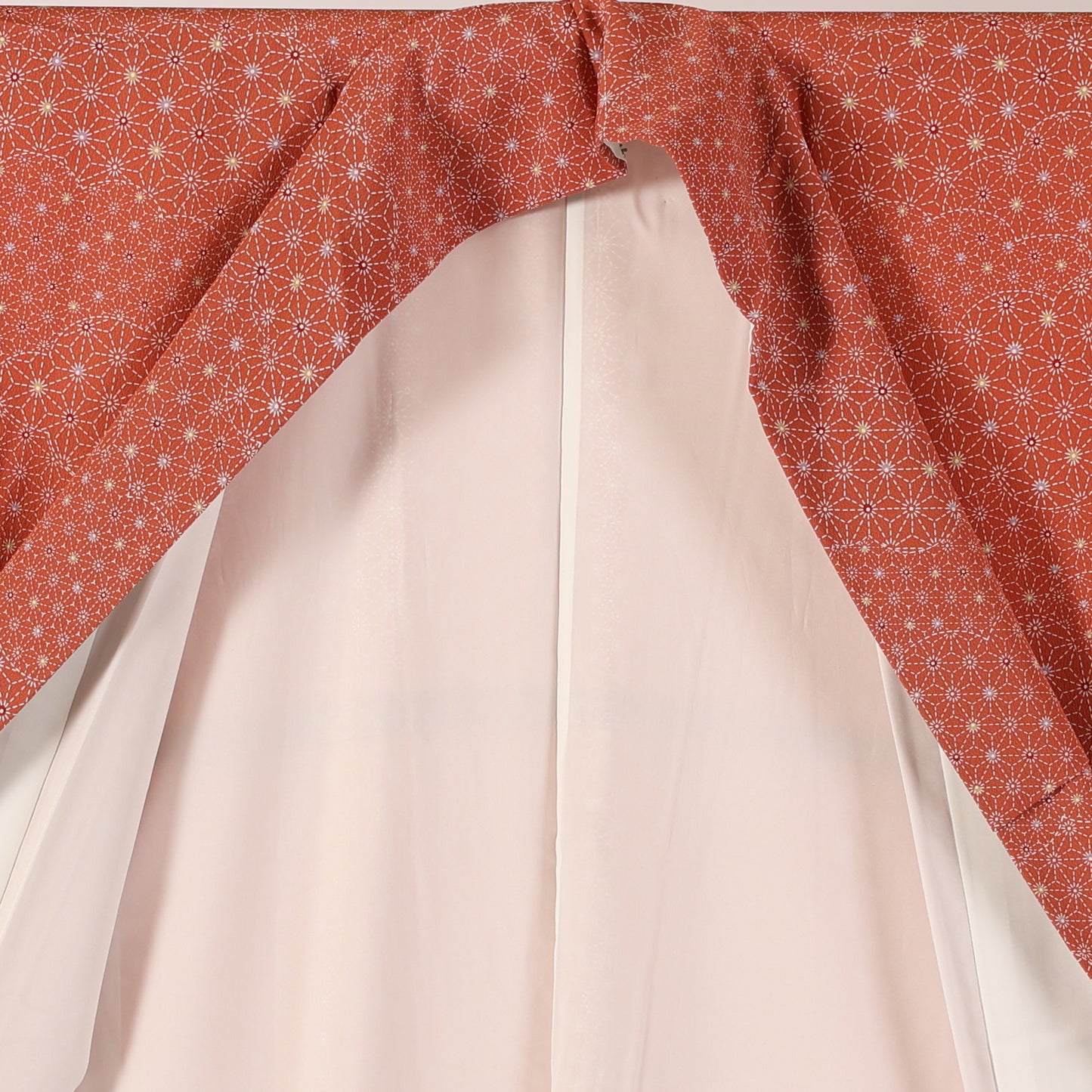 Japanese kimono (Komon) washable polyester / 114