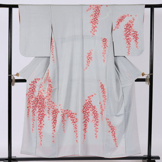 Japanese kimono (Homongi) S-size 100%silk / 80