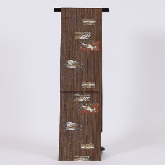 Japanese kimono sash belt (Hukuro-obi) 100% silk / 282