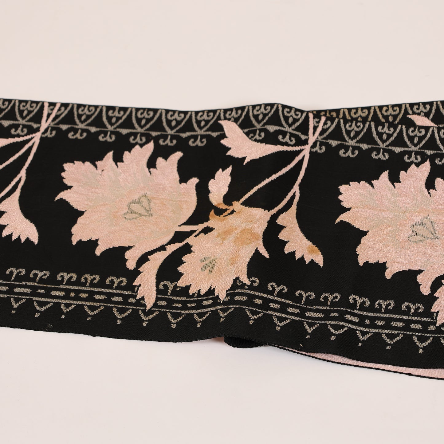 Vintage Japanese kimono sash belt (Nagoya-obi) 100%silk / 137