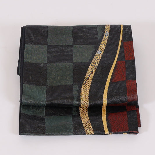 Japanese kimono sash belt (Hukuro-obi) 100% silk / 281