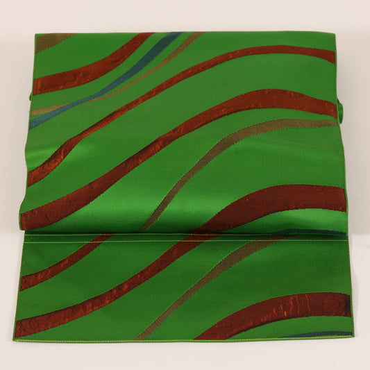 Japanese kimono sash belt (Nagoya-obi) 100%silk / 145