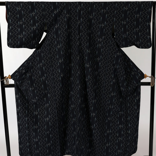 Japanese kimono (Tsumugi) M-size 100% silk / 306
