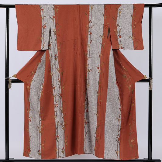 Japanese kimono (Komon) S-size 100%silk / 86