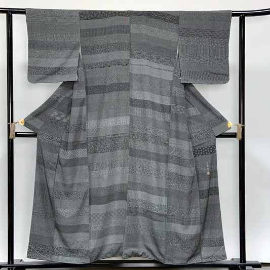 Japanese kimono (Komon) M-size 100% silk New/ 514