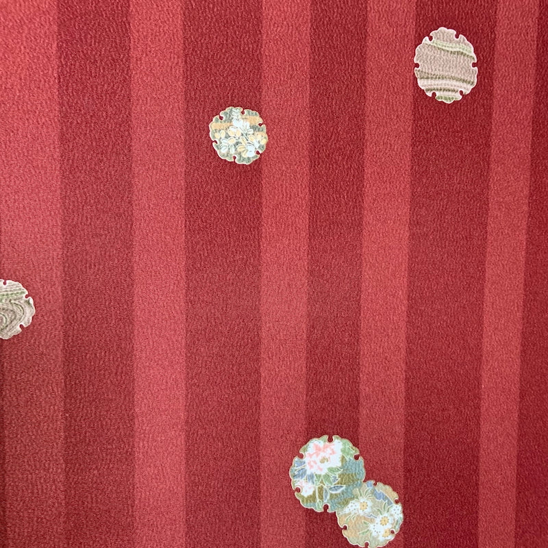 Japanese kimono fabric polyester New /596