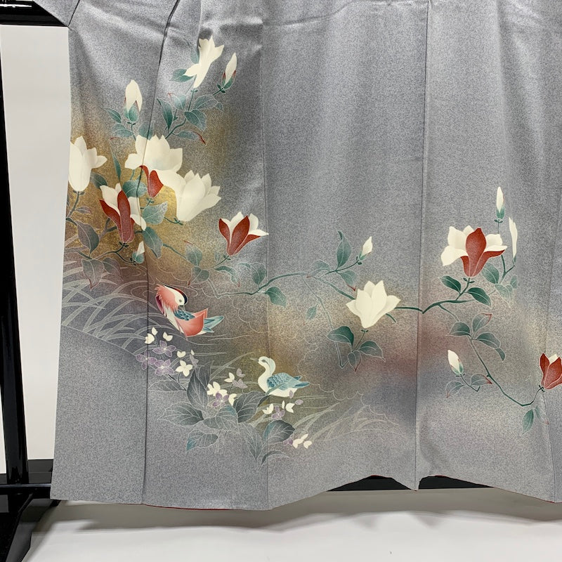 Japanese kimono (Houmongi) L-size 100% silk / 860