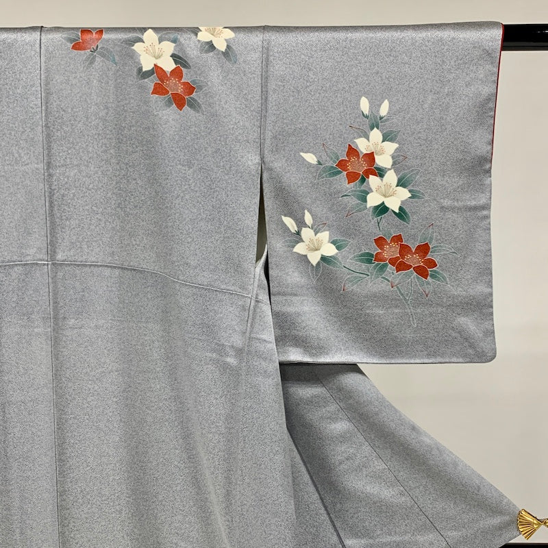 Japanese kimono (Houmongi) L-size 100% silk / 860