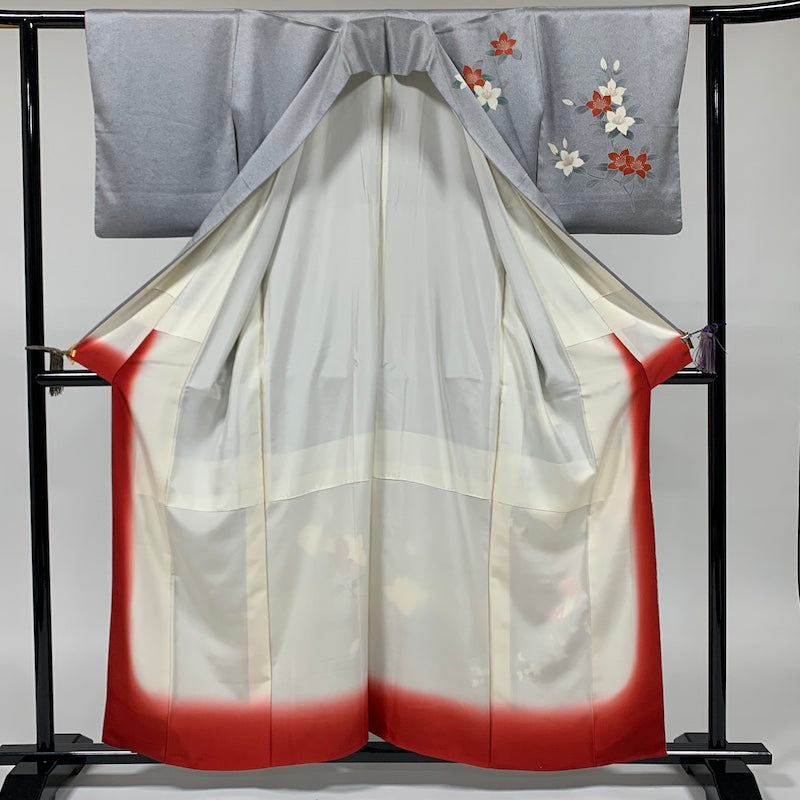 Japanese kimono (Houmongi) L-size 100% silk / 860