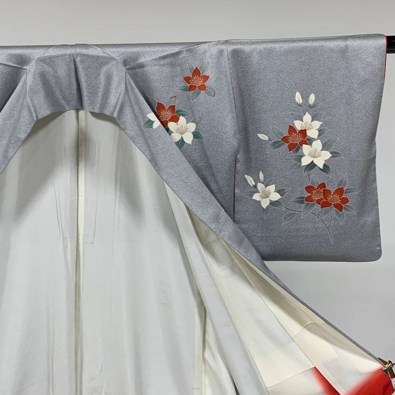 Japanese kimono (Houmongi) L-size 100% silk / 860