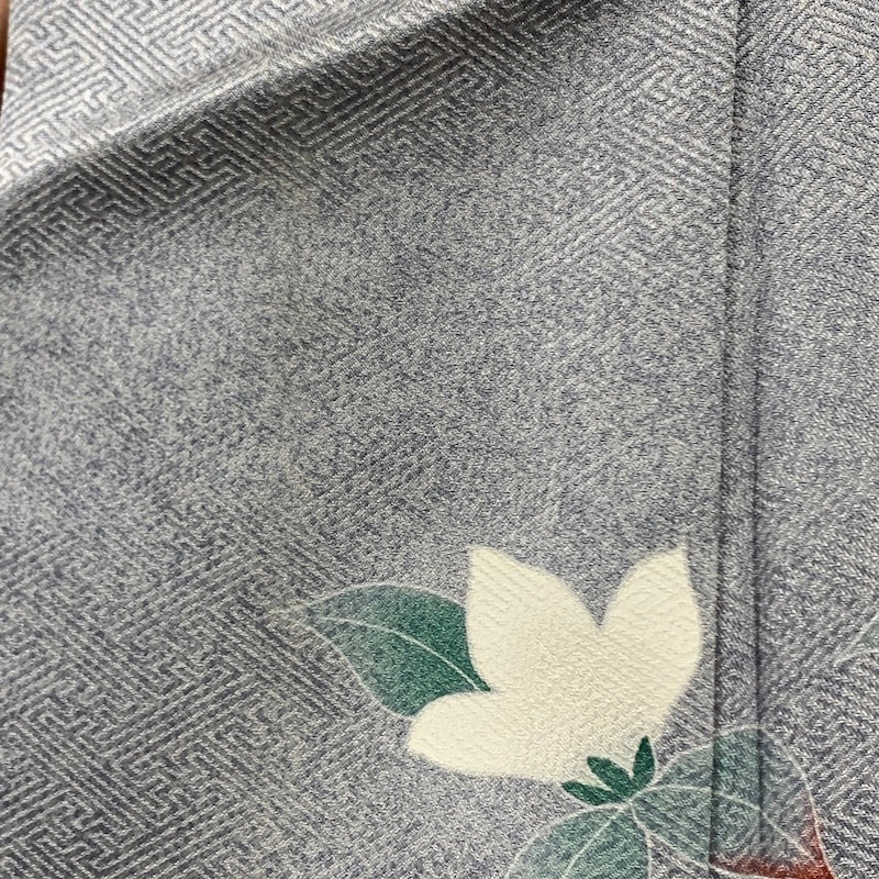 Japanese kimono (Houmongi) L-size 100% silk / 860