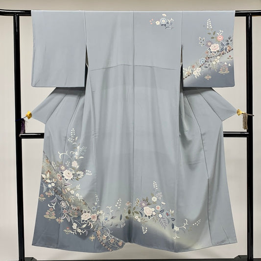 Japanese kimono (Houmongi) M-size 100% silk / 863