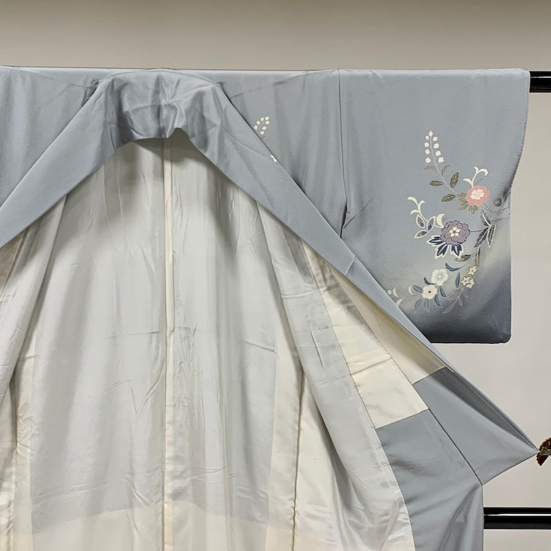Japanese kimono (Houmongi) M-size 100% silk / 863