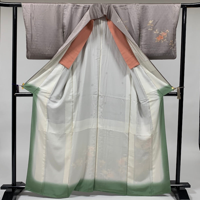 Japanese kimono (Houmongi) L-size 100% silk / 864