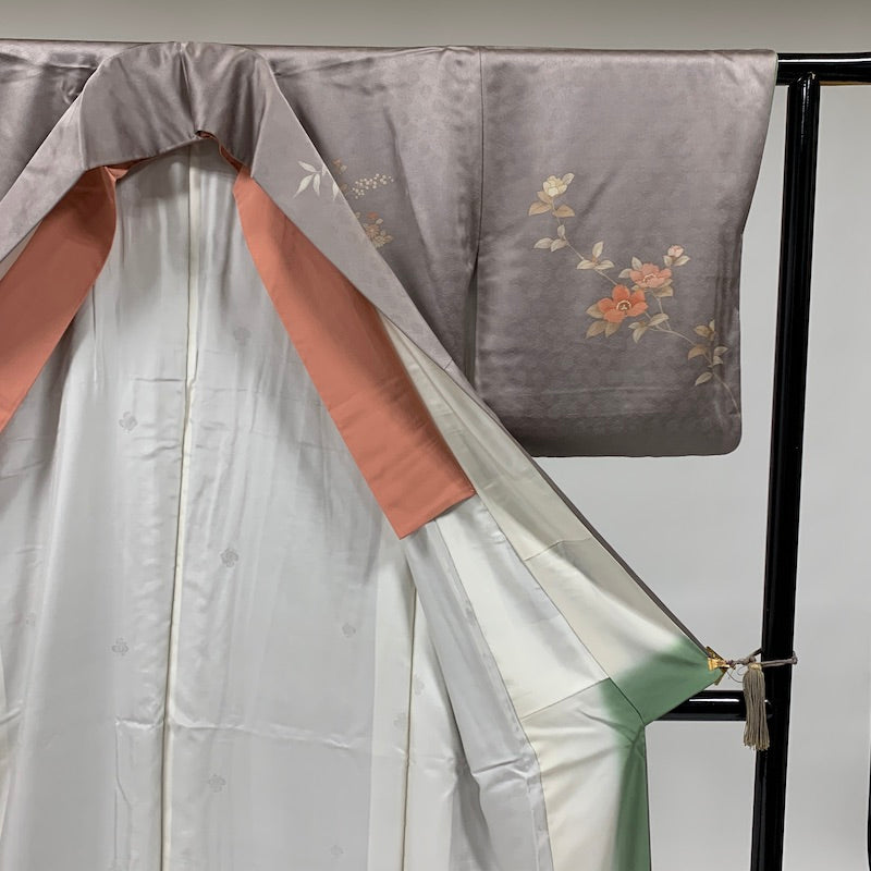 Japanese kimono (Houmongi) L-size 100% silk / 864