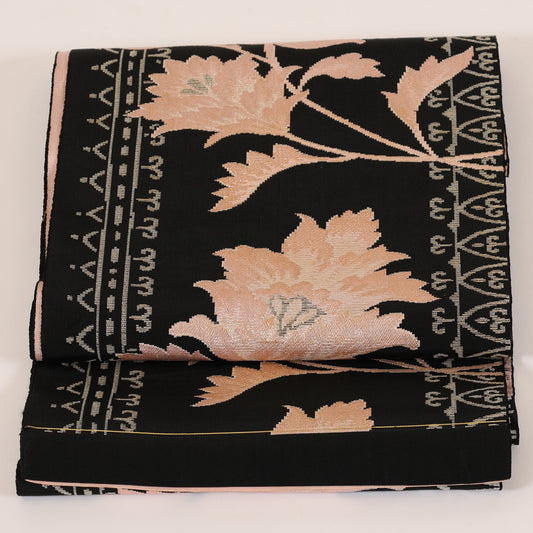 Vintage Japanese kimono sash belt (Nagoya-obi) 100%silk / 137