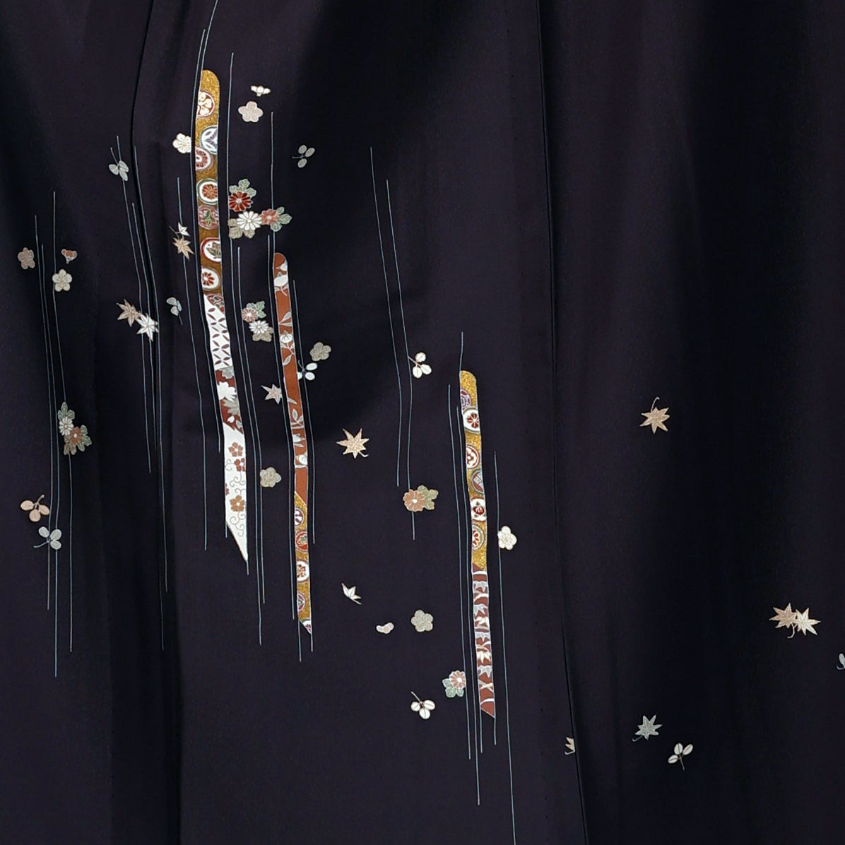 Japanese kimono (Tsukesage) M-size 100% silk summer / 301