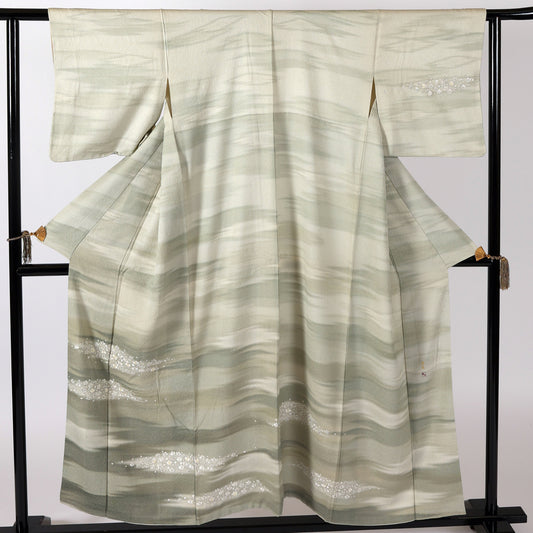 Japanese kimono (Houmongi) M-size 100% silk / 302